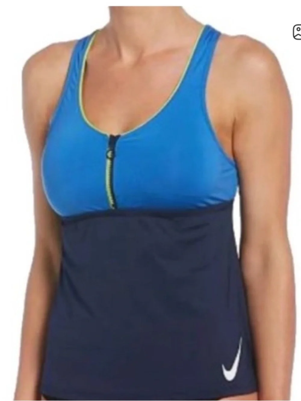 Nike Racerback Athletic Swim Tankini Large